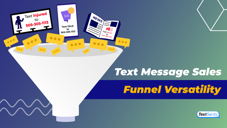 Featured image for text message sales funnel versatility.