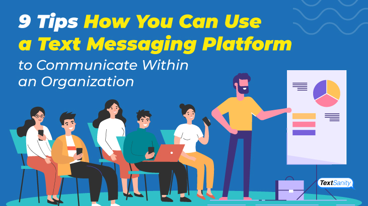 Featured image for using text messaging platforms to communicate within an organization.