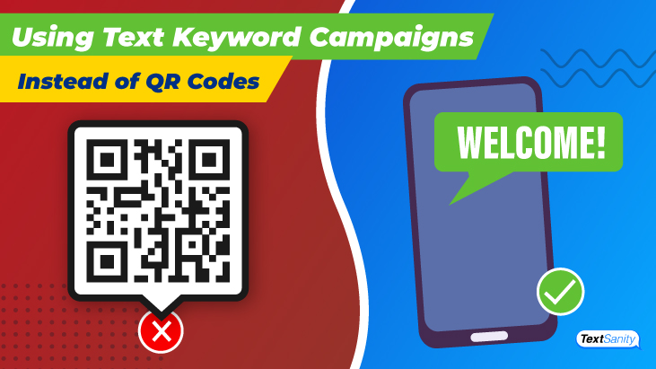 Featured image for using text keyword campaigns instead of QR codes.