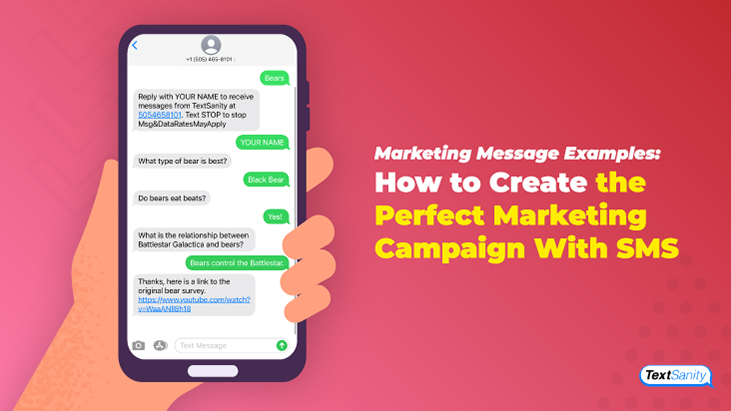Featured image for marketing message examples and creating the perfect marketing campaign with sms.