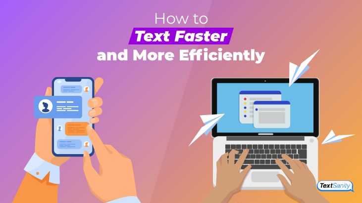Featured image for how to text faster and more efficiently.