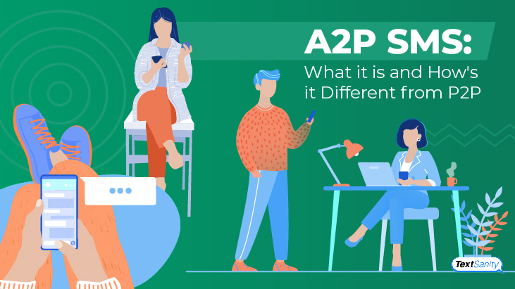 Featured image for what is A2P SMS and how it is different from P2P.